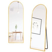 Wholesale - 56"X19" Gold Framed Arch Freestanding Mirror (No UPC, FNSKU only) C/P 1, UPC: